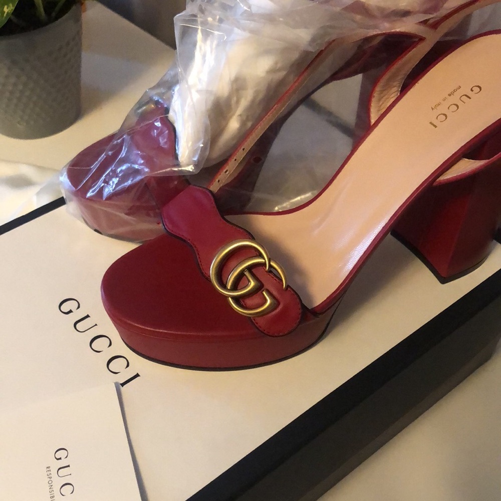 Gucci Marmont Platform Heel